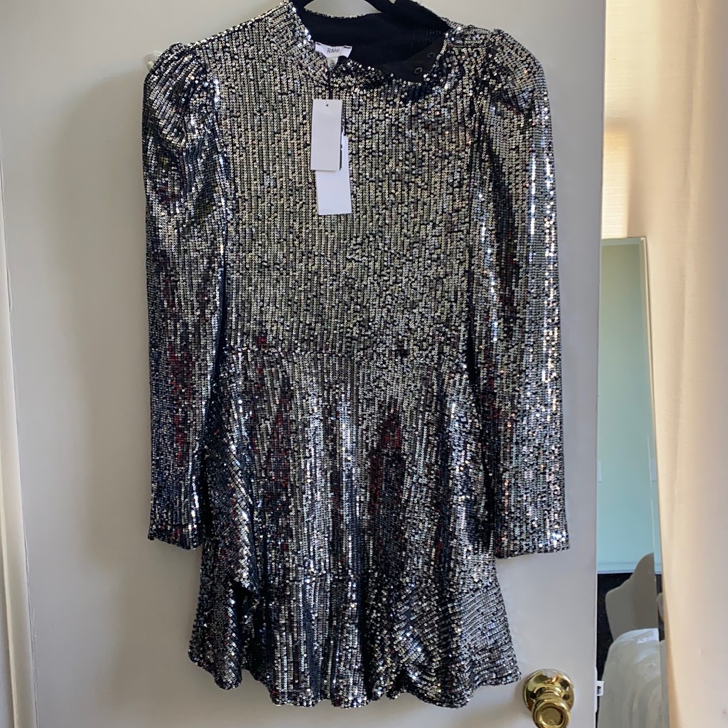 Rahi Silver Sequin Sophie Dress